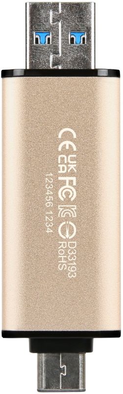 Накопитель Transcend 128GB USB 3.2 Type-A + Type-C JetFlash 930 R420/W400MB/s Чёрный