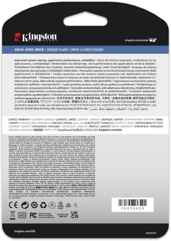 Накопичувач SSD Kingston 2.5"  960GB SATA DC600M