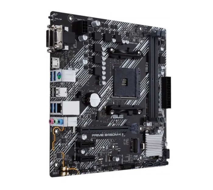 ASUS Motherboard PRIME B450M-K II sAM4 B450 2xDDR4 HDMI DVI D-Sub mATX