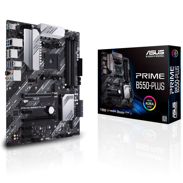 Материнcкая плата ASUS PRIME B550-PLUS sAM4 B550 4xDDR4 M.2 HDMI DP ATX