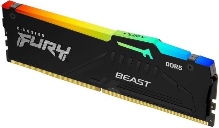 Пам'ять ПК Kingston DDR5 16GB 5600 FURY Beast  RGB