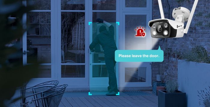 IP-Камера TP-LINK VIGI С340-W-4,PoE, 4Мп, 4 мм, Wi-Fi, H265+, IP66, Bullet, цветное ночное видение, наружная