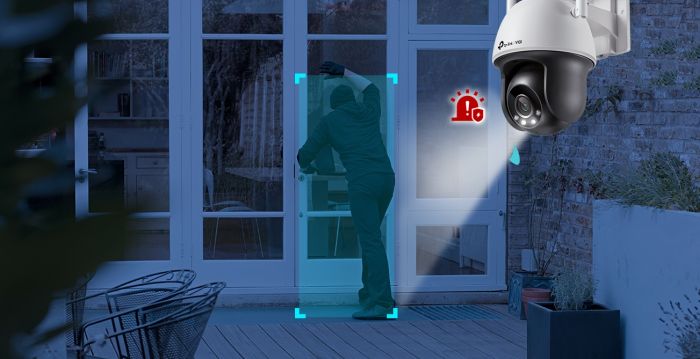 IP-Камера TP-LINK VIGI C540-W-4, PoE, 4Мп, 4 мм, Wi-Fi, H265+, IP66, Dome, цветное ночное видение, наружная