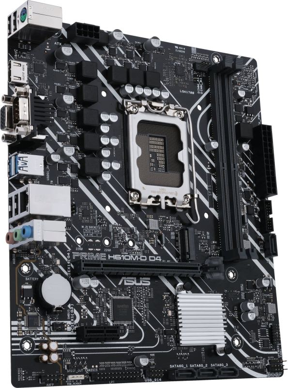 Материнcкая плата ASUS PRIME H610M-D D4 s1700 H610 2xDDR4 M.2 HDMI D-Sub mATX