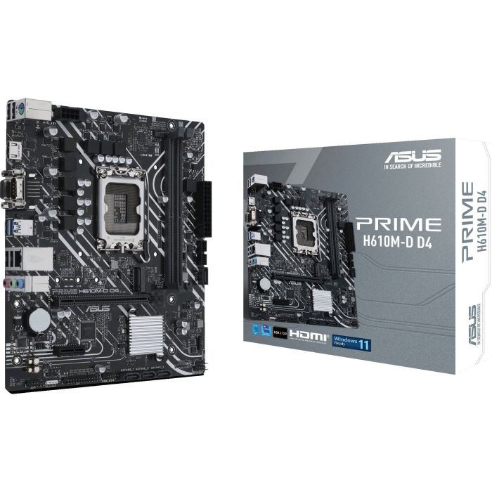 Материнcкая плата ASUS PRIME H610M-D D4 s1700 H610 2xDDR4 M.2 HDMI D-Sub mATX