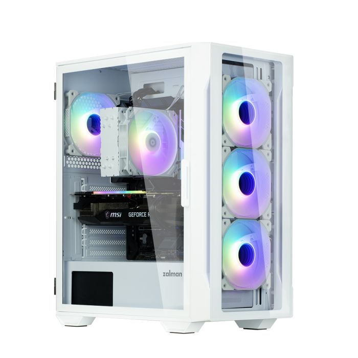 Корпус Zalman I3 Neo TG без БП 1xUSB3.0, 2xUSB2.0 4x120мм ARGB VGA 355мм LCS ready TG Side/Front Panel ATX белый