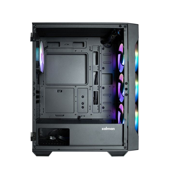 Корпус Zalman I3 Neo TG без БЖ, 1xUSB3.0, 2xUSB2.0, 4x120мм ARGB, VGA 355мм, LCS ready, TG Side/Front Panel, ATX, чорний