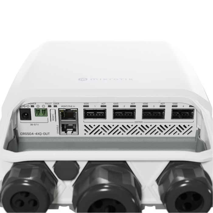 Комутатор MikroTik Cloud Router Switch MikroTiK CRS504-4XQ-OUT