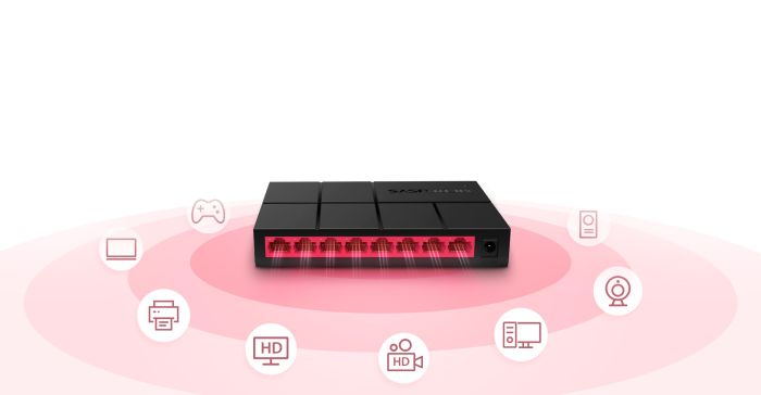 MERCUSYS Switch  8xGE, Unmanageable Mercusys MS108G