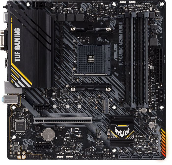ASUS Motherboard TUF GAMING A520M-PLUS II sAM4 A520 4xDDR4 HDMI DVI D-Sub mATX