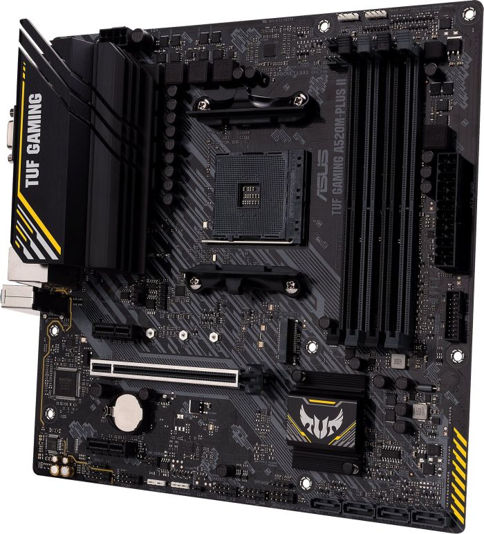 ASUS Motherboard TUF GAMING A520M-PLUS II sAM4 A520 4xDDR4 HDMI DVI D-Sub mATX