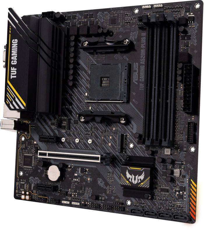 ASUS Motherboard TUF GAMING A520M-PLUS II sAM4 A520 4xDDR4 HDMI DVI D-Sub mATX