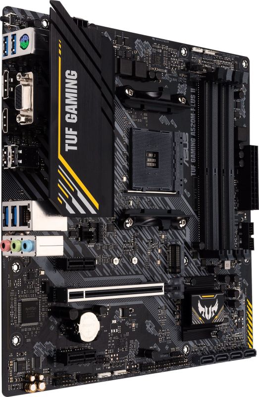 ASUS Motherboard TUF GAMING A520M-PLUS II sAM4 A520 4xDDR4 HDMI DVI D-Sub mATX