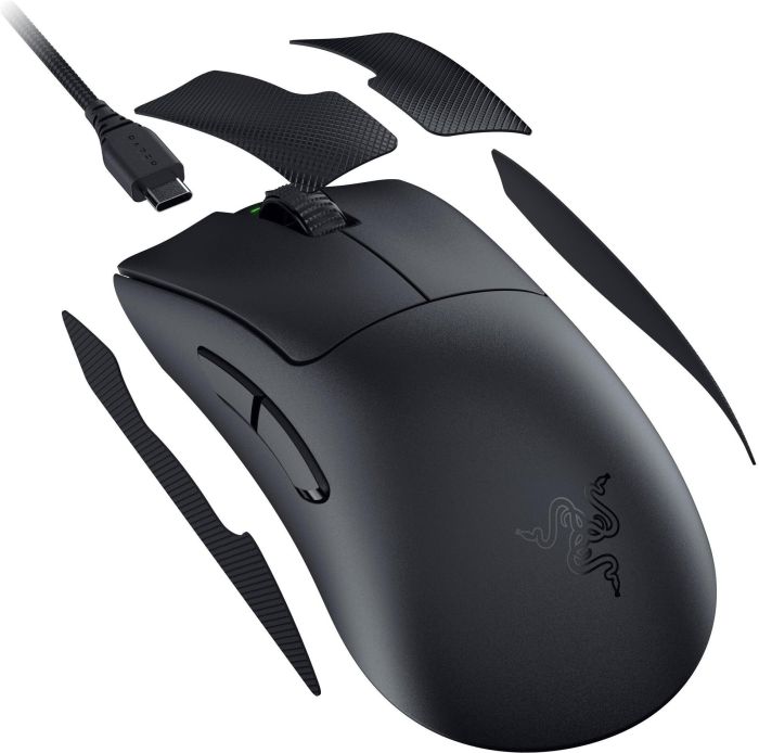 Razer Mouse Deathadder V3 Pro, USB-A/WL/BT, black
