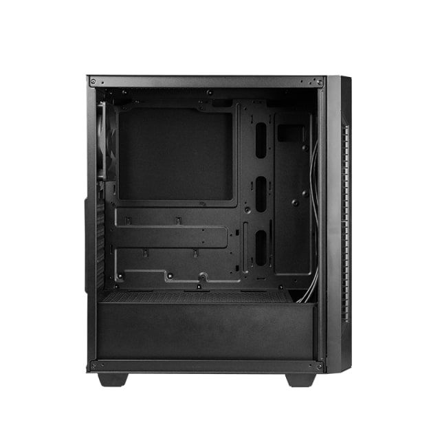 CHIEFTEC PC Case Elox AS-01B, w/o PSU, 2xUSB3.2, 1xUSB2.0, 1x120mm Fan, Sound insulated panels, VGA 320mm, LCS ready, ATX, Black