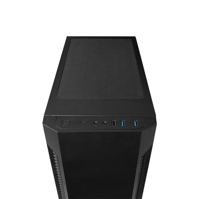 CHIEFTEC PC Case Elox AS-01B, w/o PSU, 2xUSB3.2, 1xUSB2.0, 1x120mm Fan, Sound insulated panels, VGA 320mm, LCS ready, ATX, Black