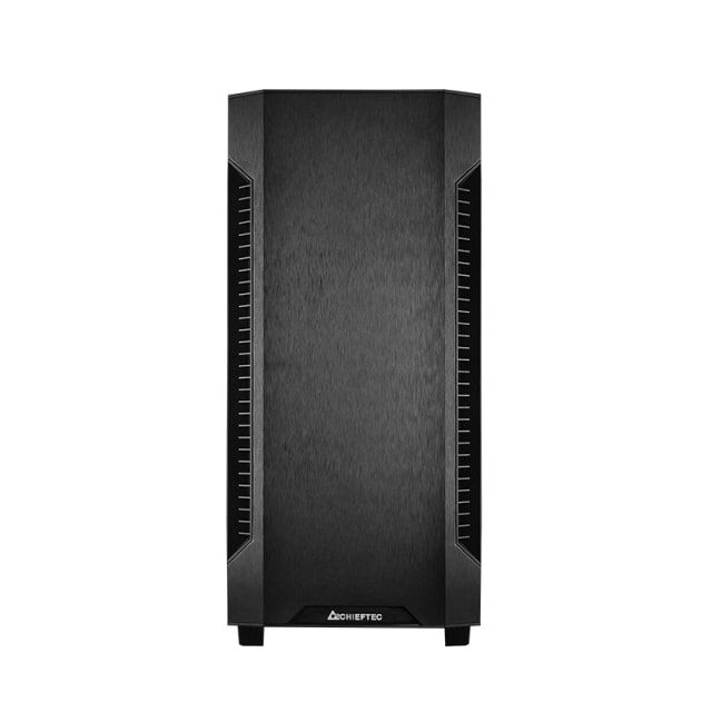 CHIEFTEC PC Case Elox AS-01B, w/o PSU, 2xUSB3.2, 1xUSB2.0, 1x120mm Fan, Sound insulated panels, VGA 320mm, LCS ready, ATX, Black