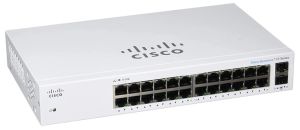 Комутатор Cisco CBS110 24xGE, 2x1G SFP Shared, Unmanaged