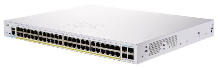 Cisco Switch CBS250 48xGE, PoE, 4x10G SFP+, Smart