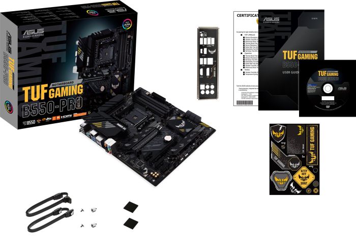 Материнcкая плата ASUS TUF GAMING B550-PRO sAM4 B550 4xDDR4 M.2 HDMI DP ATX