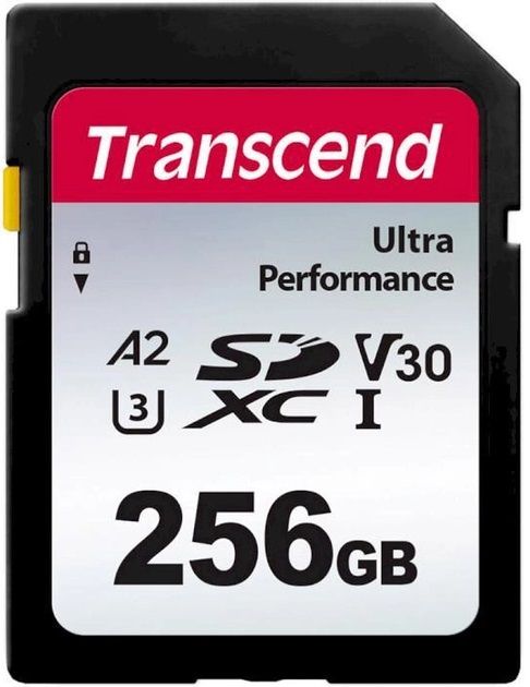 Карта пам'яті Transcend SD 256GB C10 UHS-I U3 A2 R160/W90MB/s 4K