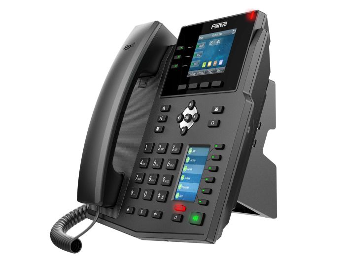IP-Phone  2xGE LAN, 1xUSB-A, SIP, VPN, PoE, 2.8" color screen Fanvil X4U
