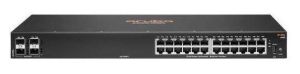 Комутатор HPE Aruba 6100, 24xGE, 4xSFP+ Ports, LT Warranty