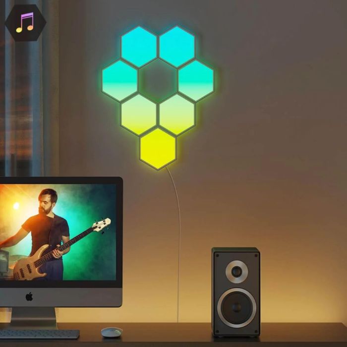 Набор настенных светильников Govee H6061 Glide Hexa Light Panels 10шт RGB Белый