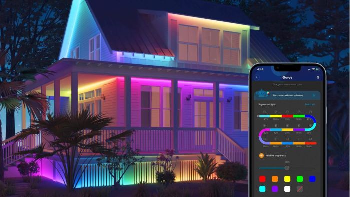 Лента светодиодная умная Govee H6172 Phantasy Outdoor LED RGBIC Strip Lights 10м Белый