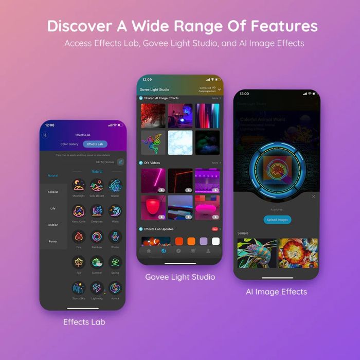 Govee RGBIC Basic Wi-Fi + Bluetooth LED Strip Lights (5 Meter)