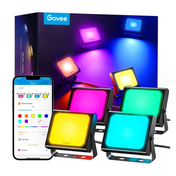 Govee RGBICWW LED Smart Flood Lights