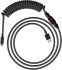 Кабель заряджання/синхронізації HyperX USB-A > USB-C, спіральний, 1.37м, сіро-чорний