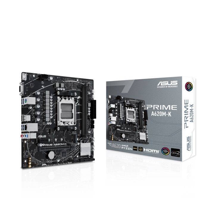 Материнcька плата ASUS PRIME A620M-K sAM5 A620 2xDDR5 HDMI D-Sub mATX