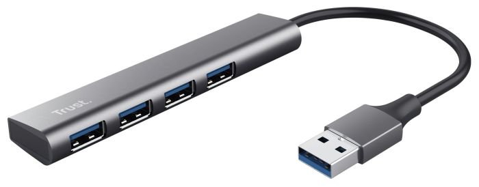 USB-Hub Trust Halyx 4-Port USB-A 3.2 Grey