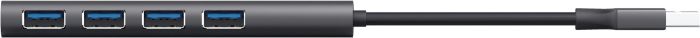 USB-Hub Trust Halyx 4-Port USB-A 3.2 Grey