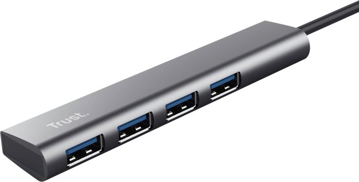 USB-Hub Trust Halyx Type-C to 4-Port USB-A 3.2 Grey