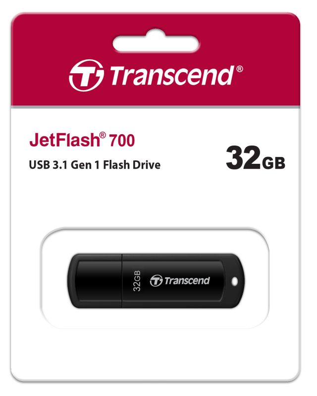 Transcend  32GB USB 3.1 Type-A JetFlash 700 Black