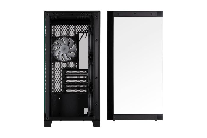 Корпус 2E GAMING Fantom GK701B без БЖ 2xUSB3.0, 1xUSBType-C, 4x120мм ARGB, VGA 400мм, LCS ready, контролер з пультом, TG Side/Front Panel, mATX, чорний