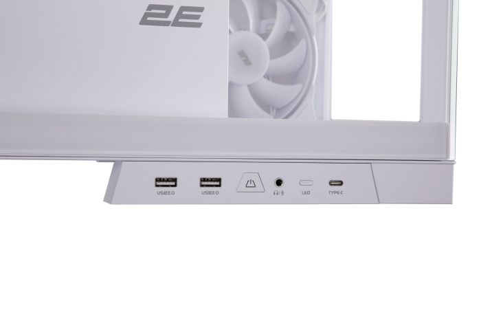Корпус 2E GAMING Fantom GK701W без БЖ 2xUSB3.0, 1xUSBType-C, 4x120мм ARGB, VGA 400мм, LCS ready, контролер з пультом, TG Side/Front Panel, mATX, білий