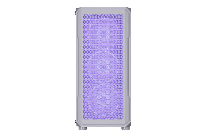 Корпус 2E GAMING Hexagon G338W без БЖ 2xUSB3.0, 1xUSBType-C, 3x120мм ARGB, 1x120мм, VGA 330мм, LCS ready, HUB, TG Side Panel, ATX, білий