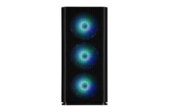 Корпус 2E GAMING Vertex GI01B без БЖ 2xUSB3.0, 1xUSBType-C, 3x140мм ARGB, 1x120мм ARGB, VGA 380мм, LCS ready, контролер з пультом, TG Side Panel, EATX, чорний