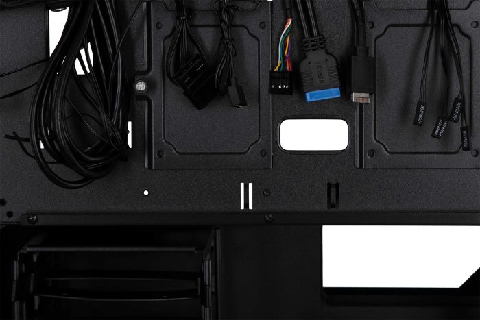 Корпус 2E GAMING Vertex GI01B без БЖ 2xUSB3.0, 1xUSBType-C, 3x140мм ARGB, 1x120мм ARGB, VGA 380мм, LCS ready, контролер з пультом, TG Side Panel, EATX, чорний