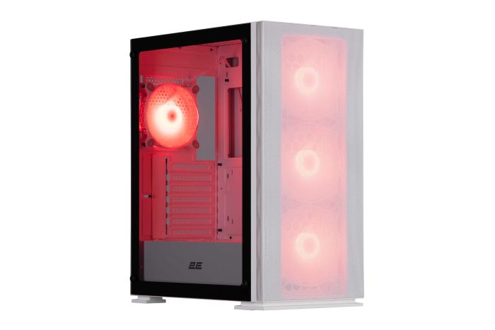 Корпус 2E GAMING Virtus Neo G3301NW без БП 2xUSB3.0, 1xUSB 2.0 3x140мм ARGB, 1x120мм ARGB VGA 340мм LCS ready контроллер с пультом TG Side Panel ATX белый