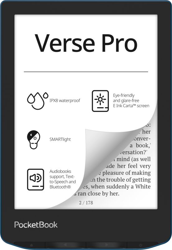 Електронна книга PocketBook 634 Verse Pro, Azure