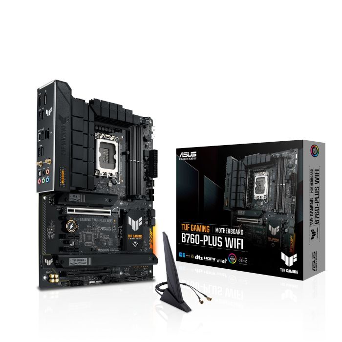 ASUS Motherboard TUF GAMING B760-PLUS WIFI s1700 B760 4xDDR5 M.2 HDMI DP Wi-Fi BT ATX