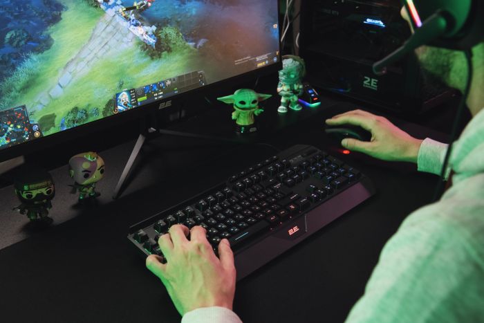 Клавиатура мембранная 2E GAMING KG315 110key, USB-A, EN/UA, RGB, чёрный