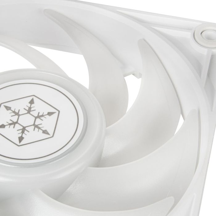 Корпусный вентилятор SilverStone Vista VS120W-ARGB 120мм 2000rpm 4pinPWM, 3pin +5VARGB 30.6dBa белый