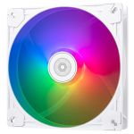 Корпусний вентилятор  SilverStone Vista VS140W ARGB, 140мм, 1600rpm, 4pin PWM, 3pin +5VARGB, 30.8dBa, білий