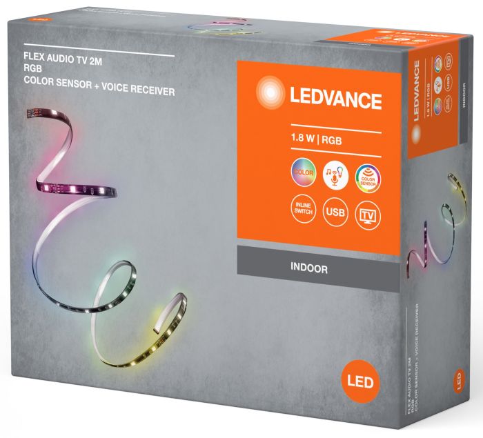 LED tape LEDVANCE FLEX AUDIOTV 1.8W, 2M RGB COLORSEN USB