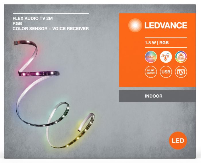 LED tape LEDVANCE FLEX AUDIOTV 1.8W, 2M RGB COLORSEN USB